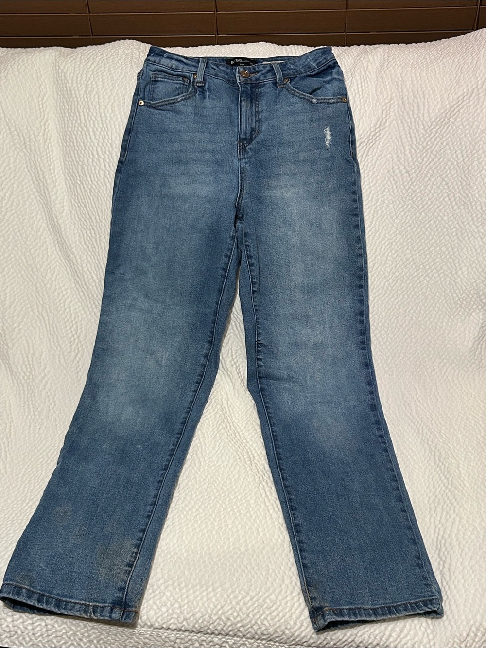 BCBGeneration Medium Blue Straight Leg Jeans